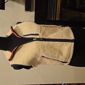 Abercrombie & Fitch Sherpa vest- size Large